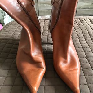 Rust ankle boots